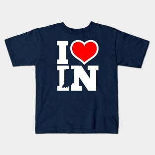 I Love Indiana Kids T-Shirt